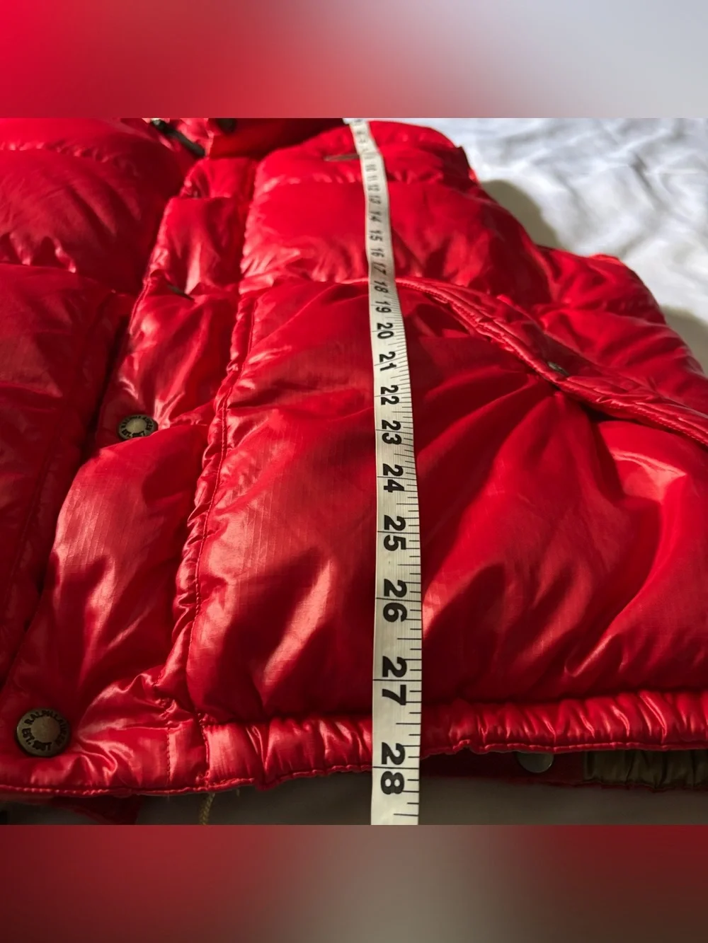 Polo Ralph Lauren Vest Mens Sz L Puffer Down Red Bubble Jacket RARE VINTAGE 90s